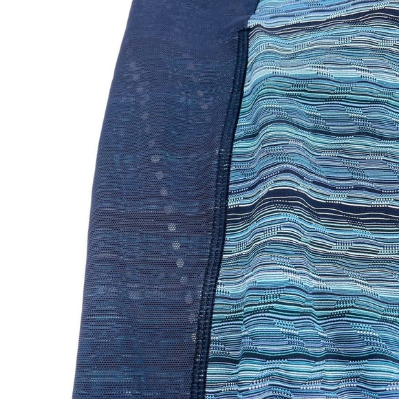 Lululemon Stop At Nothing Crop Leggings Space Dye Twist Naval Blue Womens Size 6 - Picture 5 of 8